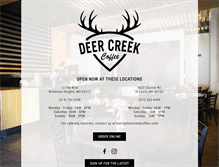 Tablet Screenshot of deercreekcafe.com